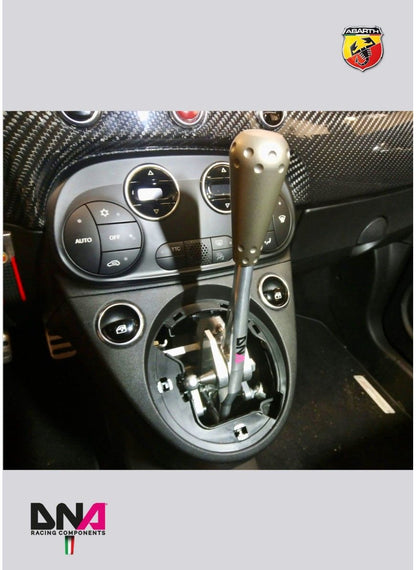 Kit torretta cambio regolabile anodizzata naturale DNA Racing pomello 695 style