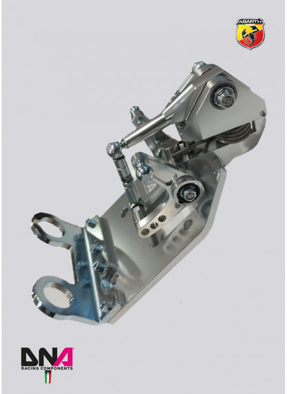 Kit torretta cambio regolabile anodizzata naturale DNA Racing pomello 695 style