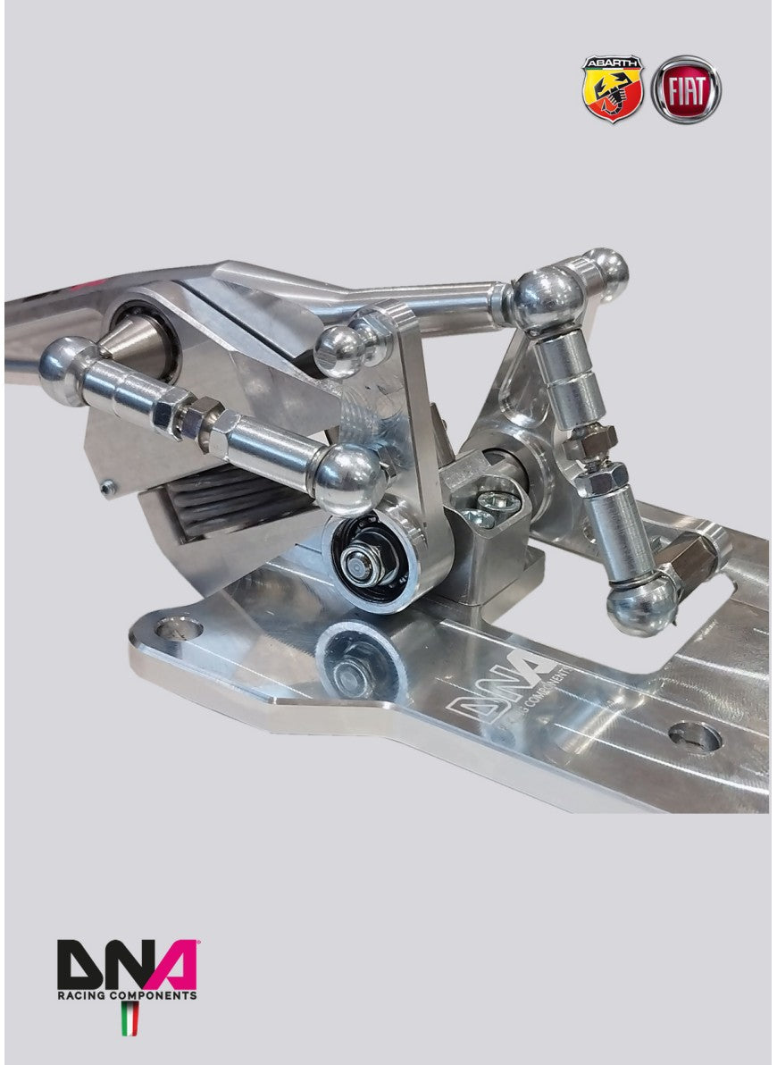 Kit torretta cambio regolabile anodizzata naturale DNA Racing pomello 695 style