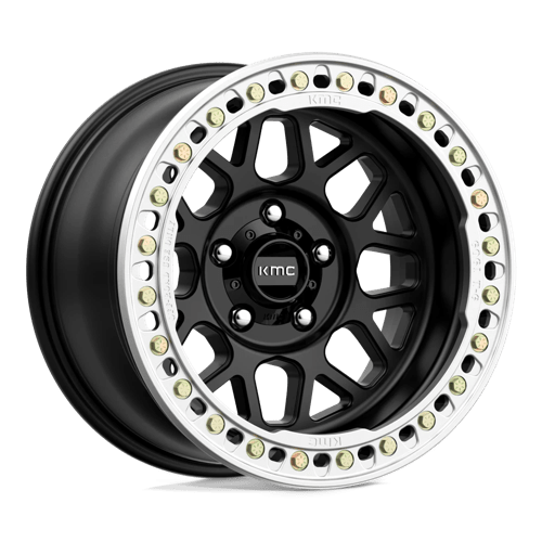 KMC KM235 Grenade Crawl Beadlock 17x8.5 6x139.7 ET00, Satin Black