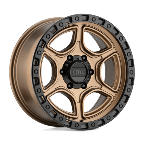 KMC KM539 Portal 17x8.5" 5x127 ET18, Satin Bronze, Satin Black Lip