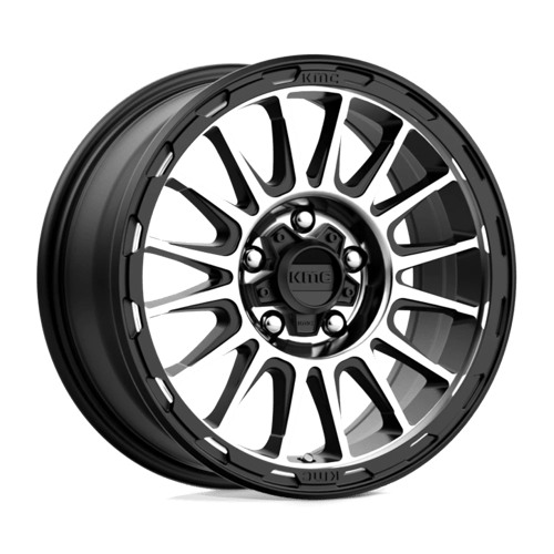 KMC KM542 Impact 16x7" 5x110 ET30, Satin Black, Machined Spokes