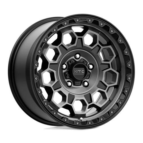 KMC KM545 Trek 17x9" 5x127 ET18, Satin Black, Gray Tint