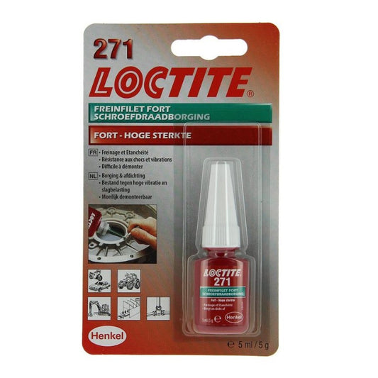 Loctite 271 High Strength Threadlocker (Red, 5 ml)