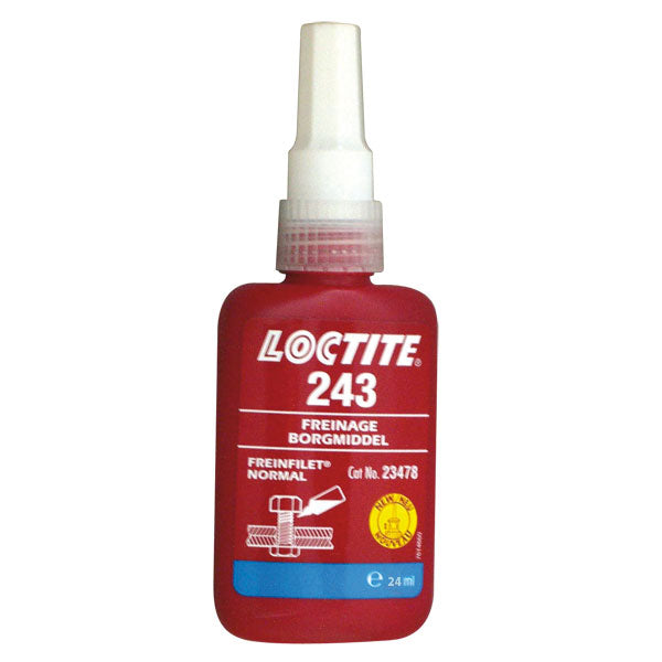 Loctite 243 Medium Strength Threadlocker (Blue, 24 ml)