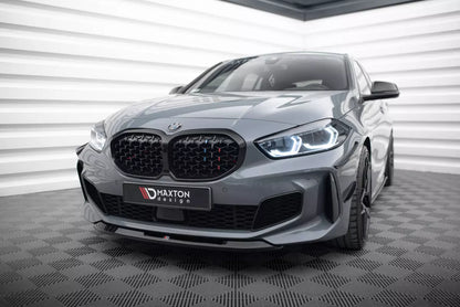 Labbro anteriore Maxton Design V.2 per BMW Serie 1 F40 Pacchetto M / M135i nero lucido