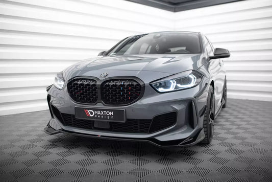 Labbro anteriore Maxton Design V.5 per BMW Serie 1 F40 Pacchetto M / M135i nero lucido
