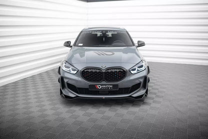Labbro anteriore Maxton Design V.5 per BMW Serie 1 F40 Pacchetto M / M135i nero lucido