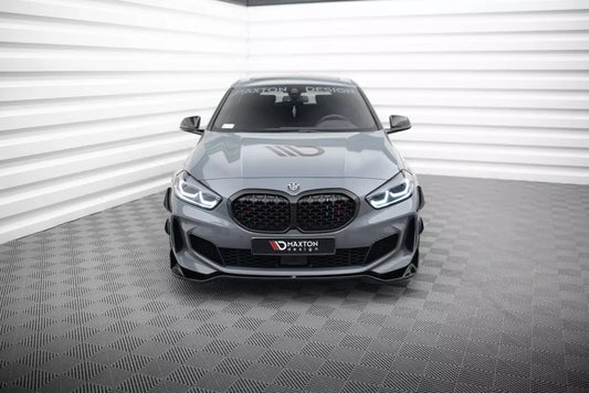 Labbro anteriore Maxton Design V.5 per BMW Serie 1 F40 Pacchetto M / M135i nero lucido