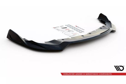 Labbro anteriore Maxton Design V.5 per BMW Serie 1 F40 Pacchetto M / M135i nero lucido