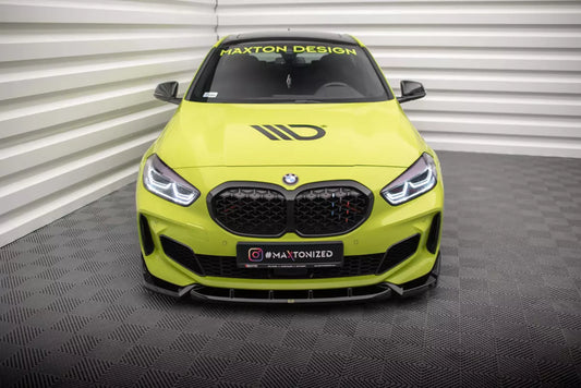 Labbro anteriore Maxton Design V.7 per BMW Serie 1 F40 M-Package / M135i nero lucido