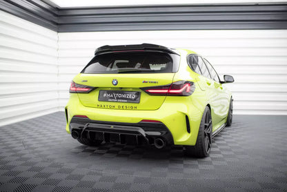 Diffusore posteriore Maxton Design V.1 per BMW Serie 1 F40 Pacchetto M / M135i nero lucido