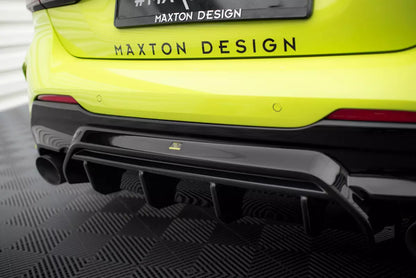 Diffusore posteriore Maxton Design V.1 per BMW Serie 1 F40 Pacchetto M / M135i nero lucido