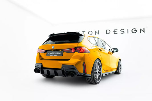Spoiler posteriore Maxton Design per BMW Serie 1 F40 nero lucido