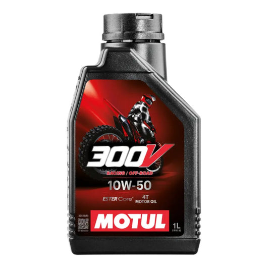 Motul 300V 4T Off Road 10W50 Motorcycle Engine Oil (1L)