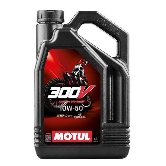 Motul 300V 4T Off Road 10W50 Motorcycle Engine Oil (4L)