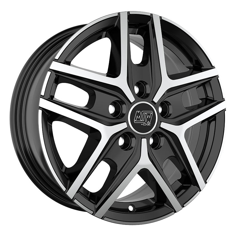 MSW 40 Van 16x6.5" 5x118 ET48, Gloss Black, Machined Spokes