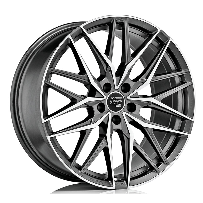 MSW 50 20x8.5" 5x112 ET53, Gunmetal, Machined Spokes