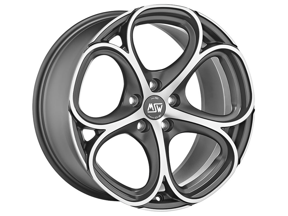 MSW 82 19x8" 5x110 ET33, Gunmetal, Machined Spokes