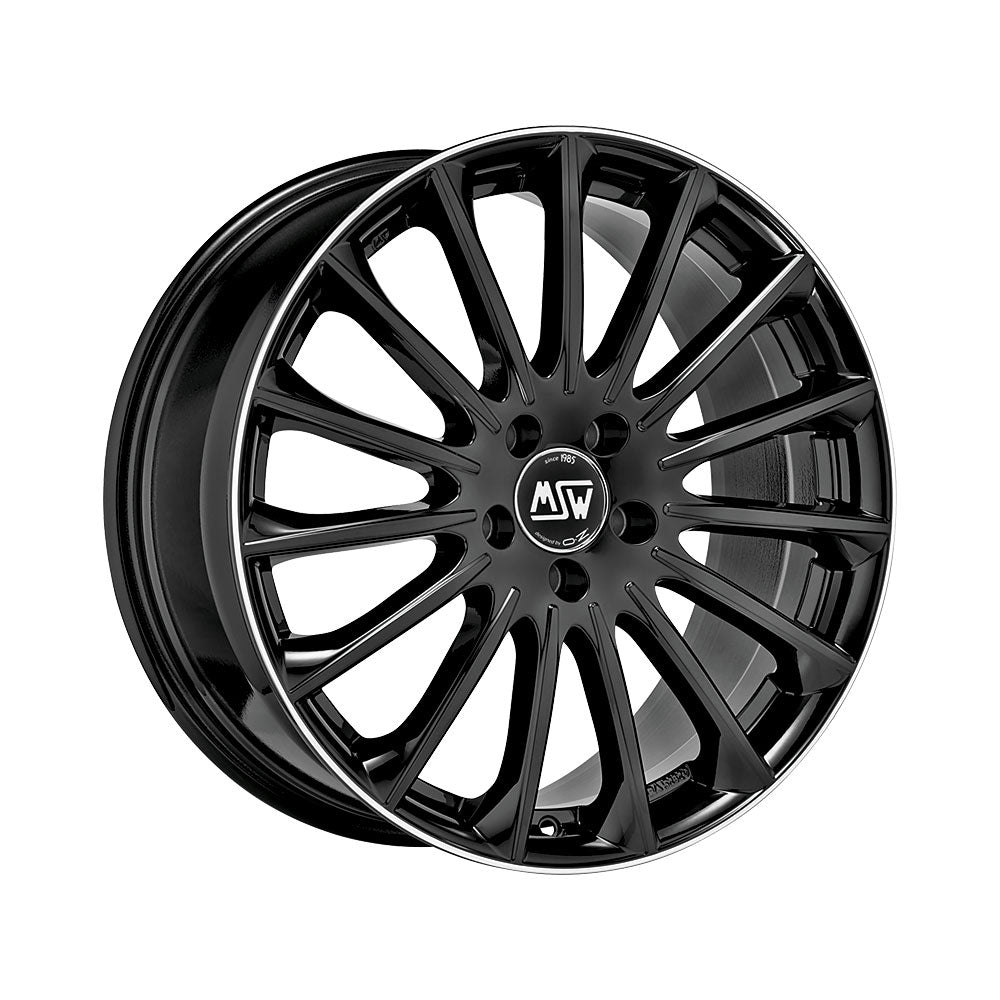 MSW 30 18x7.5" 5x112 ET40, Gloss Black, Diamond Lip