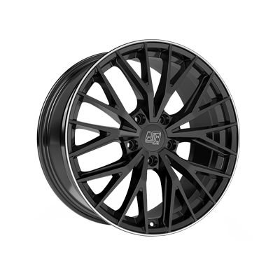 MSW 44 20x8.5" 5x114.3 ET45, Gloss Black, Machined Spokes