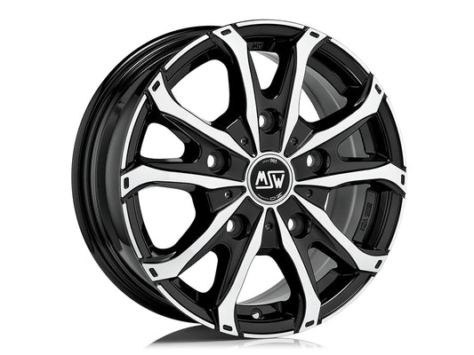 MSW 48 Van 17x7" 5x112 ET51, Black Full Polished