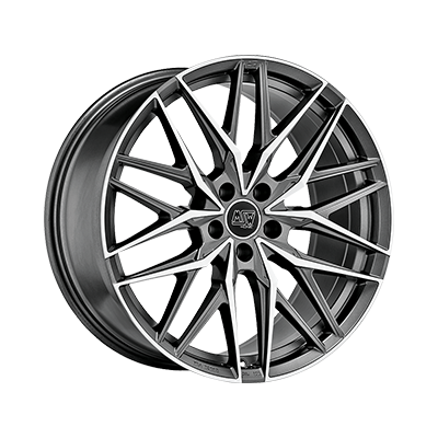 MSW 50 21x10.5" 5x112 ET19, Gunmetal, Machined Spokes