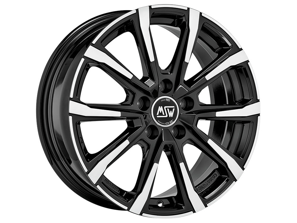 MSW 79 18x7" 5x114.3 ET35, Gloss Black, Machined Spokes