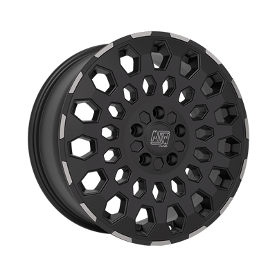MSW 99 Van 18x7.5" 5x160 ET50, Matt Black Lip Polished