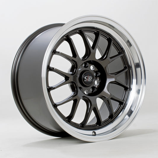 Rota MXR 18x9.5" 5x114.3 ET38, Gunmetal, Polished Lip