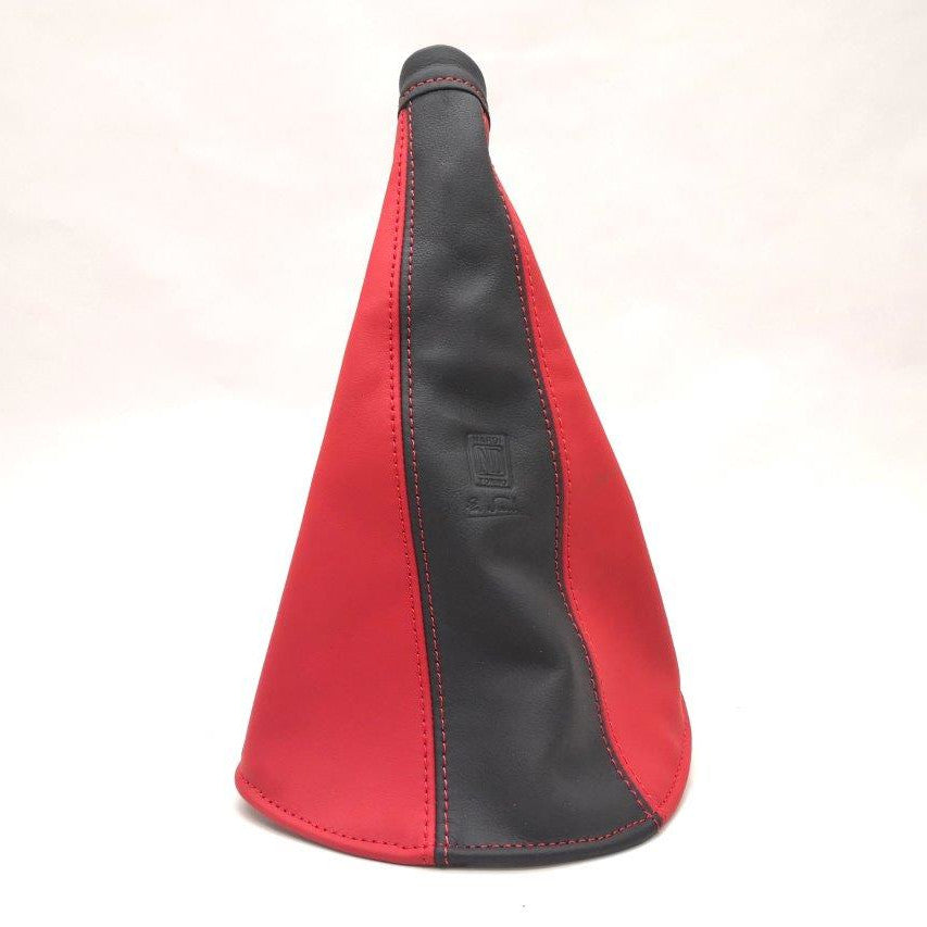 Nardi Handbrake Gaiter in Black & Red Leather