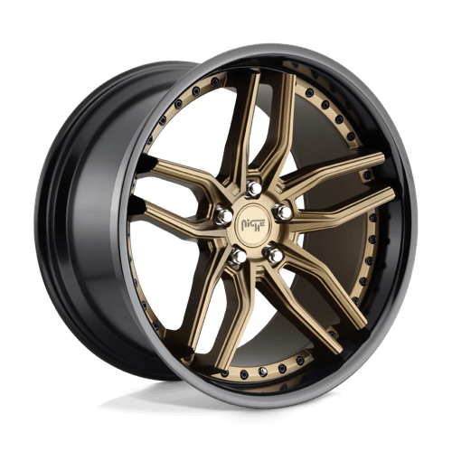 Niche M195 Methos 20x9" 5x112 ET38, Flat Bronze, Black Ring