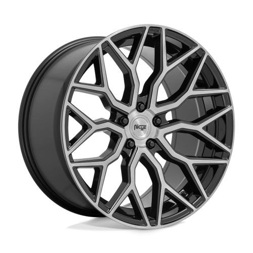 Niche M262 Mazzanti 22x10 5x120 ET30, Gloss Black Brushed Face