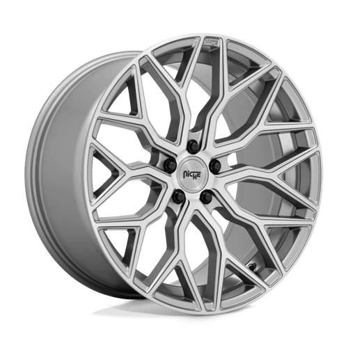Niche M265 Mazzanti 22x10 5x120 ET30, Anthracite Brushed Clear