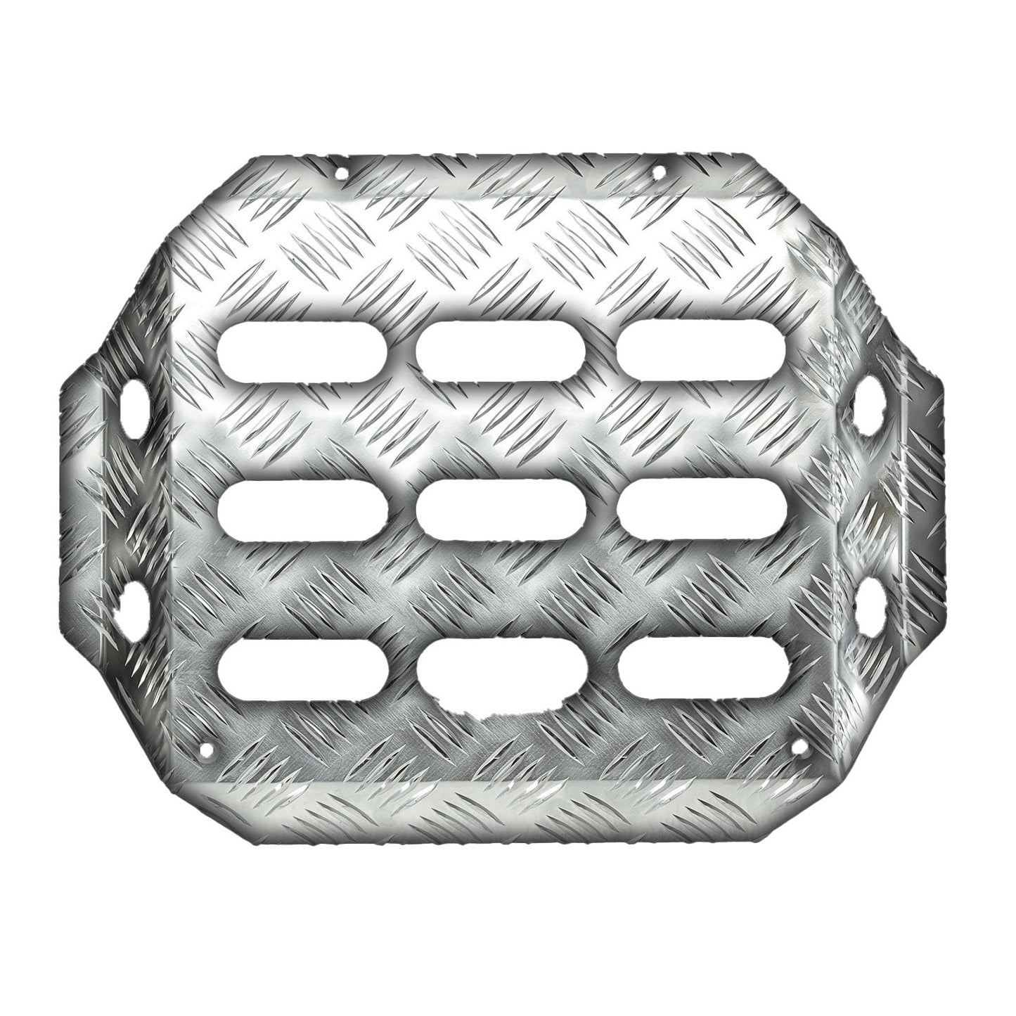 OMP Aluminum Navigator's Footrest Silver