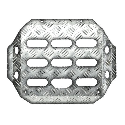 OMP Aluminum Navigator's Footrest Silver