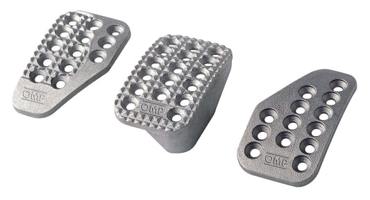 OMP 3 Pro Pedals Set, Sand-Blasted Aluminum