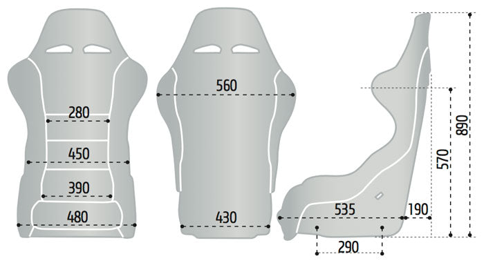 Sparco QRT-R Sky Bucket Seat (FIA)