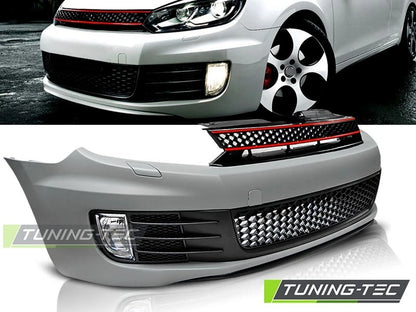 PARAURTI ANTERIORE VW GOLF 6 LOOK GTD GTI COMPLETO GRIGLIA FENDINEBBIA 08-12