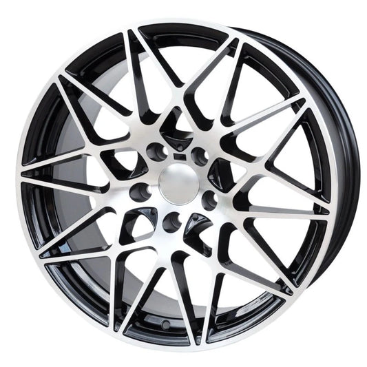 4 cerchi replica M666 19 doppia misura bmw 5x120 8,5et35 9.5et35