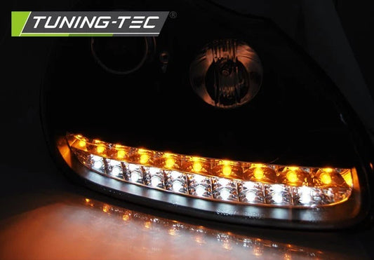 Coppia Fari Anteriori xenon Porsche Cayenne 02-06 frecce a led Daylight