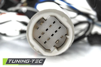 Coppia di Fari Anteriori per Fiat GRANDE PUNTO 2005-2008 Angel Eyes Neri
