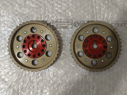 Pulegge Ergal albero a camme Regolabili Fiat 124 spider 2.0cc bi albero 79-85