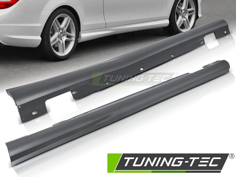 COPPIA MINIGONNE AMG LOOK MERCEDES CLASSE C W204 coupe DA 2011 a 2014