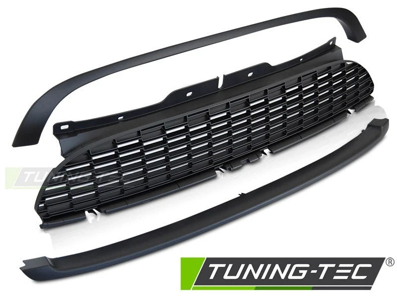 GRIGLIA CALANDRA ANTERIORE MINI COOPER S JCW 2006-2014 R56 R57 R55 NERO OPACO