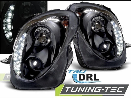 Coppia di Fari Anteriori LED DRL Inside per Alfa Romeo MITO 2008-Neri