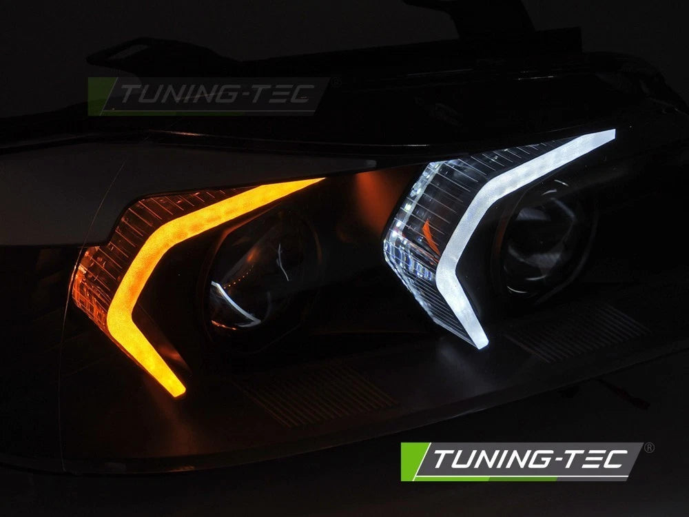 Coppia di Fari Anteriori per BMW Serie 3 E90 E91 2005-2008 Angel Eyes XENON