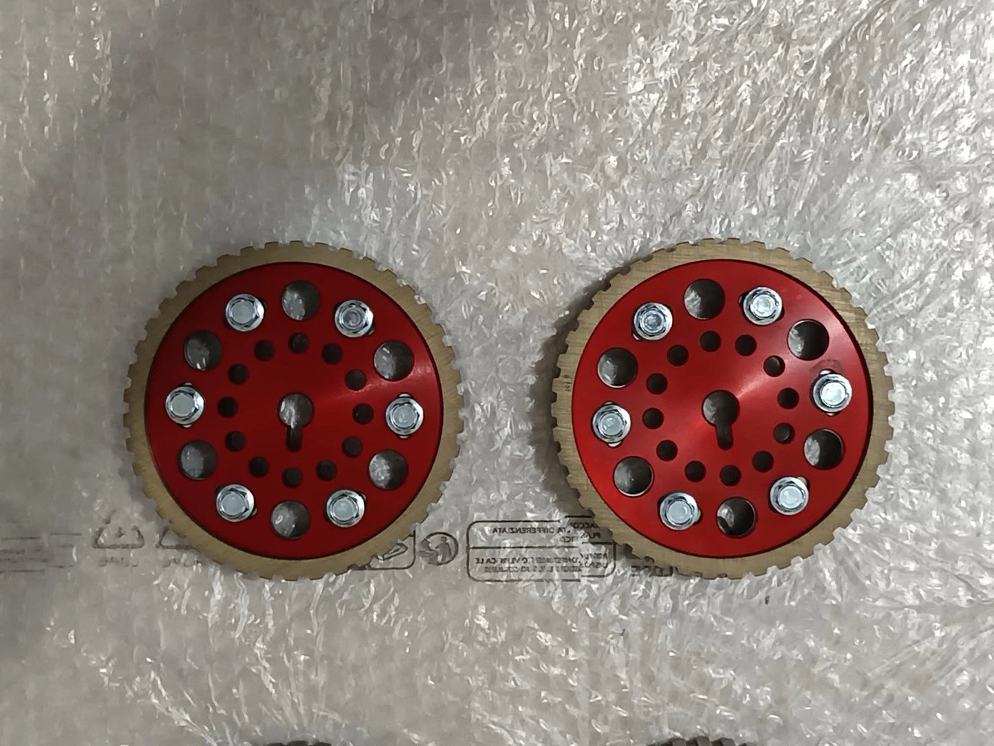 Pulegge Ergal albero a camme Regolabili Fiat 124 spider 2.0cc bi albero 79-85