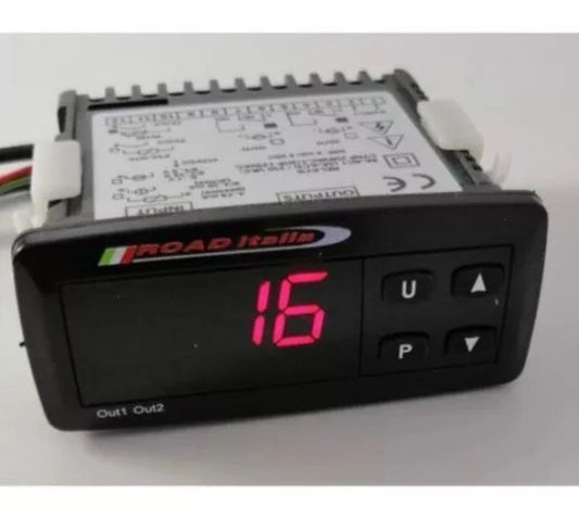 Manometro EGT temperatura gas di scarico + sonda k Road Italia digitale rosso