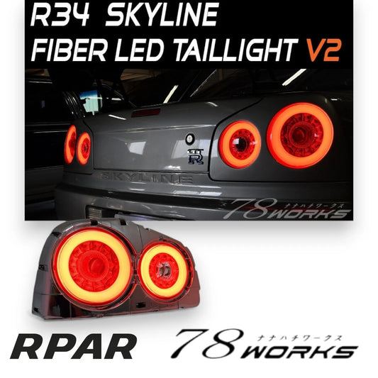 FANALI FARI posteriori a LED 78Works per Nissan Skyline R34